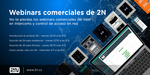 La compañía 2N impartirá cuatro formaciones online sobre sus soluciones IP
