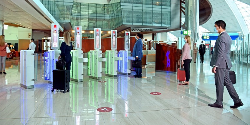 Ruta biométrica de Emirates.