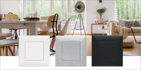 La nueva serie de mecanismos de Legrand incluye cargadores USB y bases multimedia