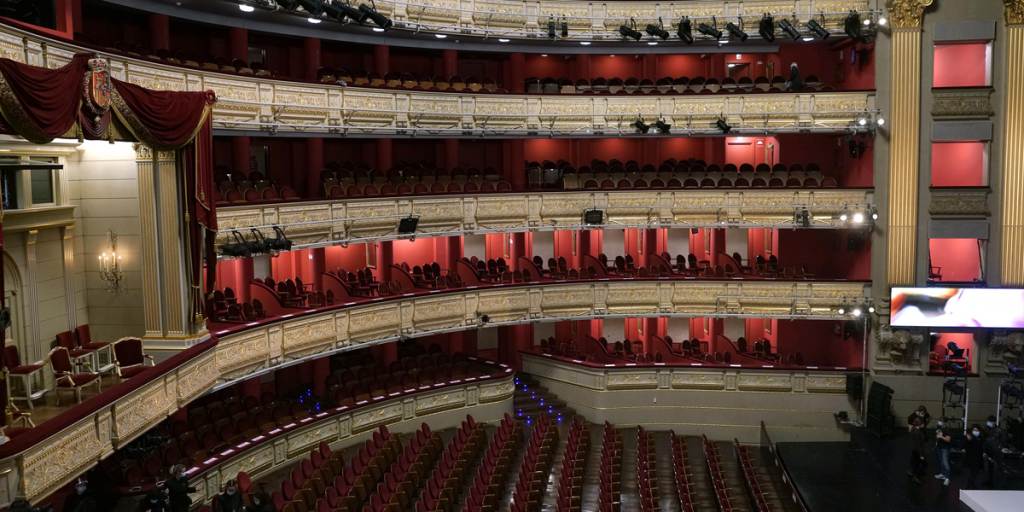 Interior Teatro Real de Madrid.