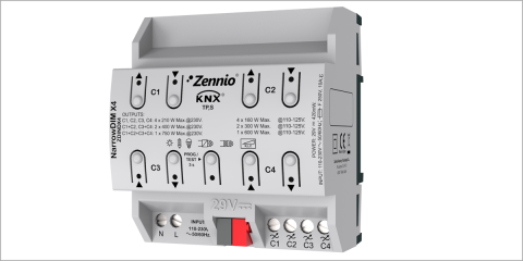 Dimmer KNX universal y multifunción para regular la iluminación Led