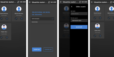 La pantalla táctil de Qvadis Innova integra el nivel de administrador