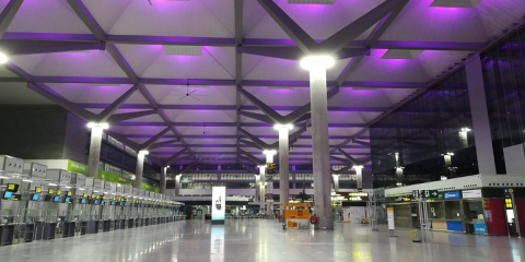 El Aeropuerto de Málaga incorpora un nuevo sistema de iluminación inteligente