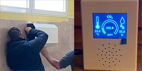 Alpedrete instala medidores de CO2 y purificadores de UV-C en los colegios públicos