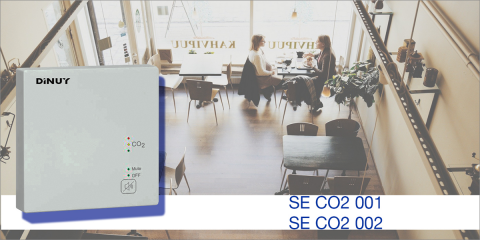 Los nuevos sensores de Dinuy monitorizan la concentración de CO2 en interiores