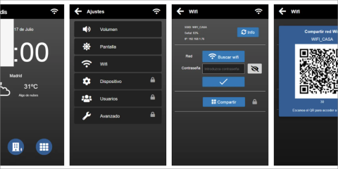 La red wifi puede compartirse con los invitados a través de los códigos QR de Qvadis One