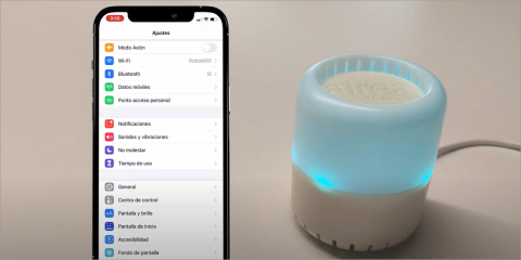 Configuración del sensor Airea de ROBOTBAS