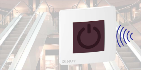 Nuevo pulsador de proximidad sin contacto de Dinuy para la iluminación y puertas automáticas