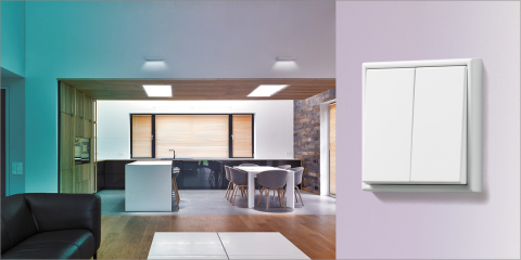 Los emisores de Jung para el control de la iluminación no necesitan alimentación