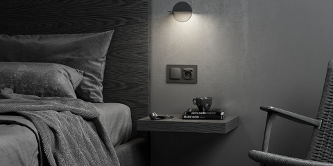 Los mecanismos Simon 82 Concept se muestran en el evento de interiorismo Interihotel