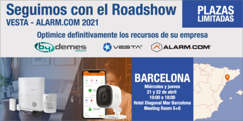 Abierta la inscripción para el evento Roadshow vesta-alarm.com 2021 de By Demes