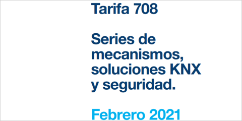 Disponible el catálogo Tarifa 708 de Hager que incorpora nuevos dispositivos inteligentes