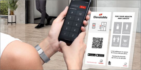 Nueva aplicación para llamar al ascensor sin contacto desde el teléfono móvil