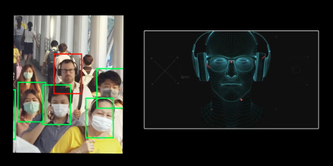Detección de mascarilla facial Exacq, habilitada por Tyco AI