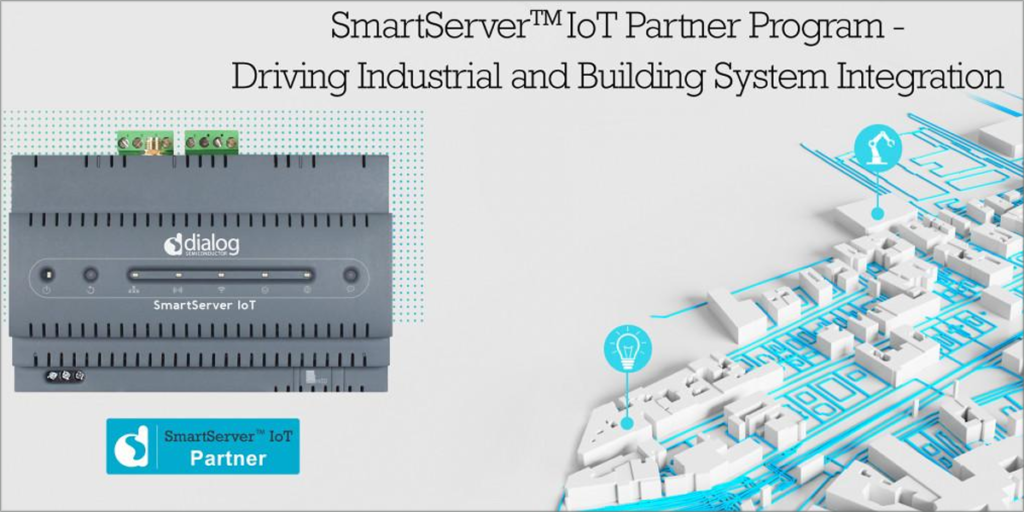 Progrma partners SmartServer IoT Dialog Semiconductor.