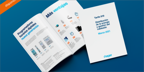 La Tarifa 919 de Hager incorpora novedades para la distribución de la energía y gestión del cableado