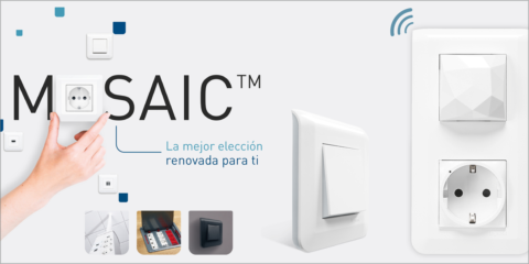 La gama de mecanismos Mosaic de Legrand incorpora la tecnología with Netatmo