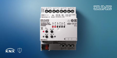 Jung amplía su catálogo con los nuevos actuadores de persianas con lamas y conmutación KNX