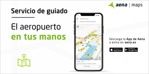 Aena implementa en el Aeropuerto de Málaga-Costa del Sol un servicio de guiado con mapas