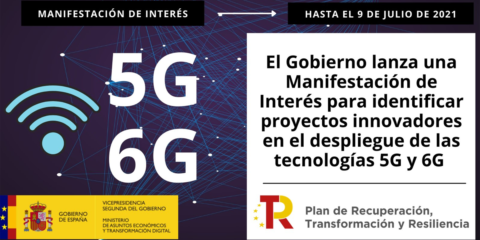 Manifestación de interés para identificar proyectos de investigación para el impulso del 5G y el 6G