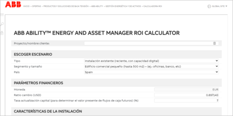 ABB lanza una calculadora online para conocer el retorno de inversión de la digitalización energética