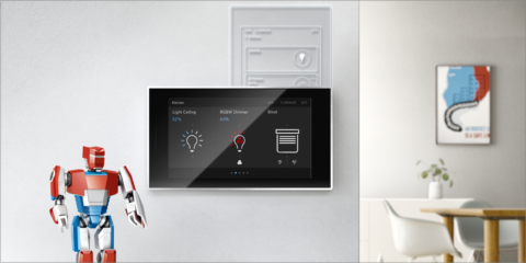 La pantalla táctil ABB RoomTouch permite a los centros sanitarios gestionar los dispositivos inteligentes