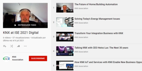 La Asociación KNX publica nuevos webinars a la carta en su canal de Youtube