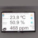 La nueva versión de la aplicación del panel RD1826 de SENSONET muestra los valores de gas CO2