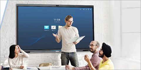 Nueva pizarra interactiva inteligente para facilitar la colaboración en las videoconferencias
