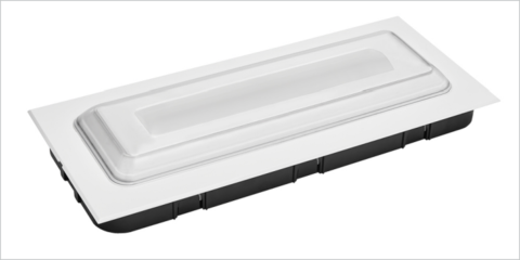 Las luminarias DUNNA de Normalux disponen de una nueva caja para empotrar en una pared de ladrillo