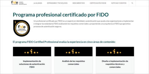 El programa FIDO Certified Professional aumentará el número de expertos en autentificación