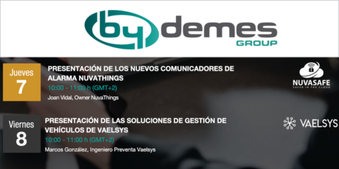 Comunicadores de alarma y soluciones de gestión de vehículos, nuevos webinars de By Demes