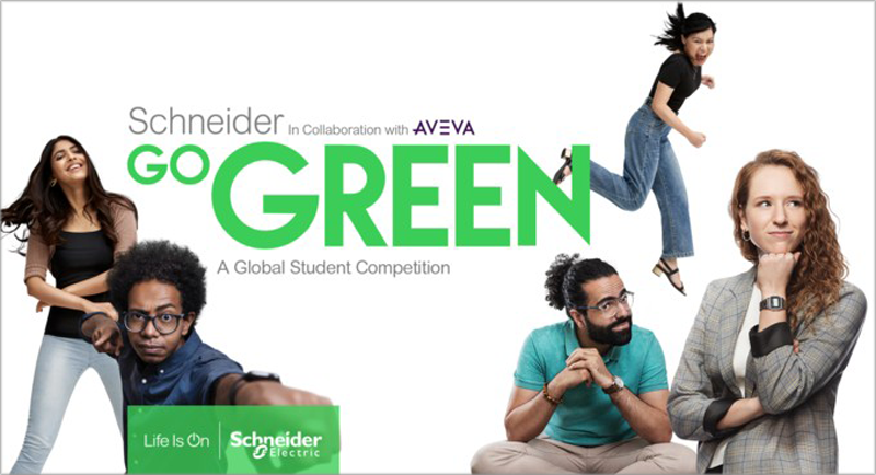 Schneider Electric Go Green. 