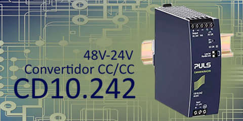 Electrónica OLFER presenta el nuevo convertidor CC/CC con montaje en carril DIN