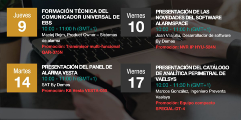 By Demes impartirá webinars centrados en los sistemas de alarma, intrusión y softwares