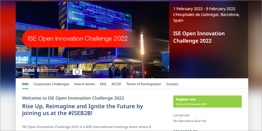 ISE Open Innovation Challenge 2022.