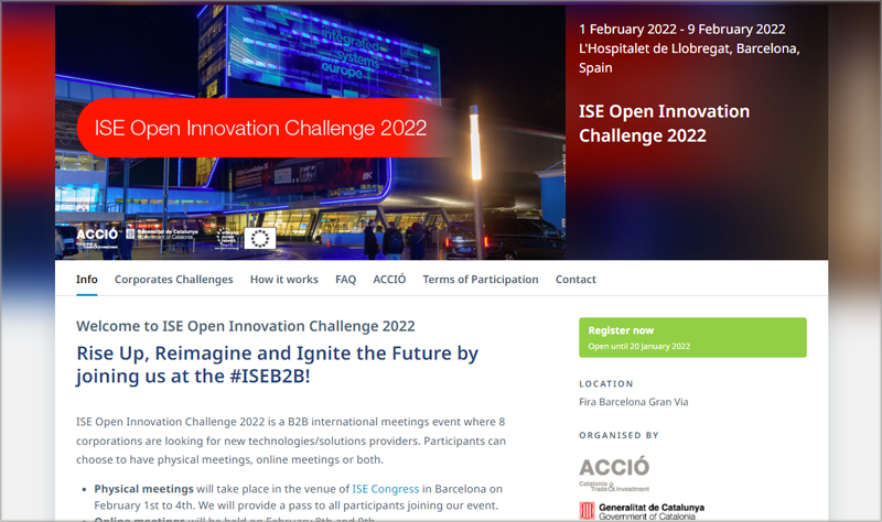 ISE Open Innovation Challenge 2022.