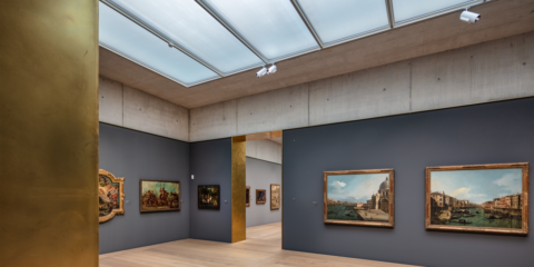 El sistema de iluminación del museo Kunsthaus Zürich cuenta con las luminarias de Zumtobel