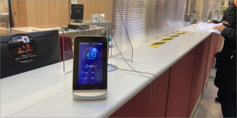 Medidores de CO2 en los edificios municipales de Calatayud para monitorizar la calidad del aire interior