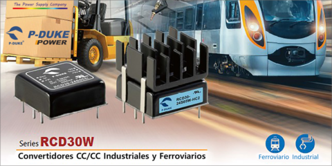 Electrónica OLFER presenta la nueva serie RCD30W para aplicaciones industriales
