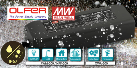 Electrónica OLFER distribuye fuentes de alimentación de Clase II para aplicación doméstica y luz