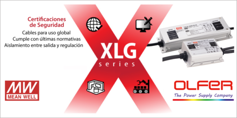 Electrónica OLFER muestra los nuevos modelos de fuentes de alimentación LED de la serie XLG