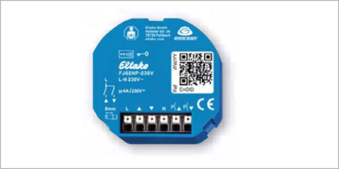 El actuador de toldos y persianas de Eltako incorpora la tecnología Tipp para incluir múltiples pulsadores