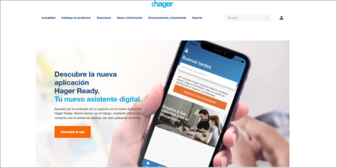 Hager renueva su página web para adaptarla y ahorrar tiempo a los profesionales