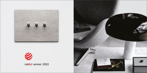 Las placas Eikon Exé con mandos Vintage de Vimar, galardonadas en el Red Dot Award 2022