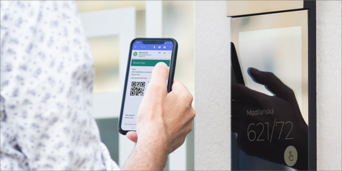 La nueva versión del software de 2N IP Style permite leer códigos QR directamente en el intercomunicador