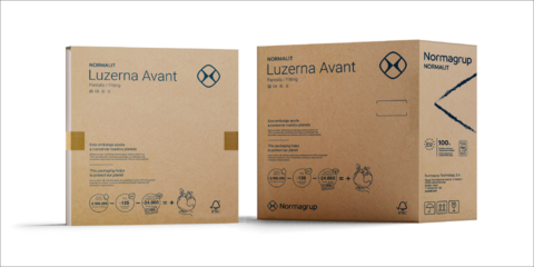 Normagrup presenta el nuevo embalaje sostenible de su luminaria inteligente Luzerna Avant
