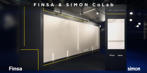 Simon y Finsa elaboran un mural arquitectónico conectivo para mostrar sus soluciones en Rebuild