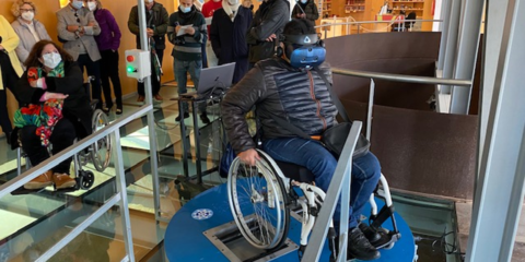 El simulador de realidad virtual de la UPCT facilita las visitas a museos de las personas con movilidad reducida