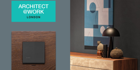 La serie de mecanismos Eikon Exé de Vimar estará expuesta en la feria Architect at Work London